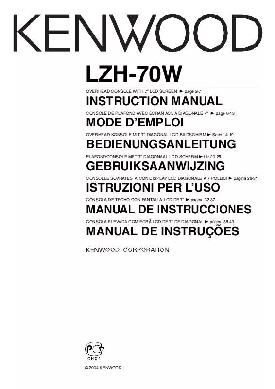Mode d'emploi KENWOOD LZH-70W