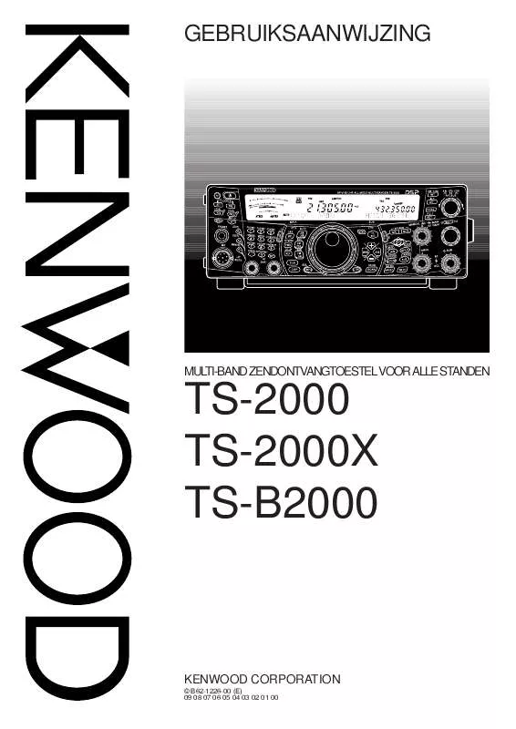 Mode d'emploi KENWOOD TS-B2000