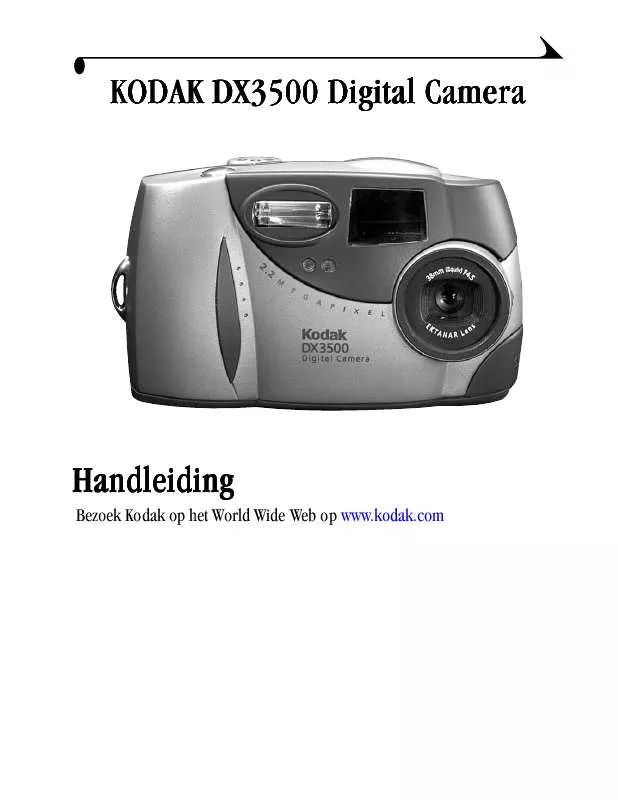 Mode d'emploi KODAK DX3500