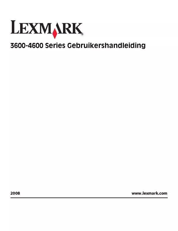 Mode d'emploi LEXMARK 3600
