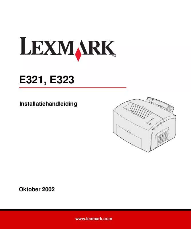 Mode d'emploi LEXMARK E321