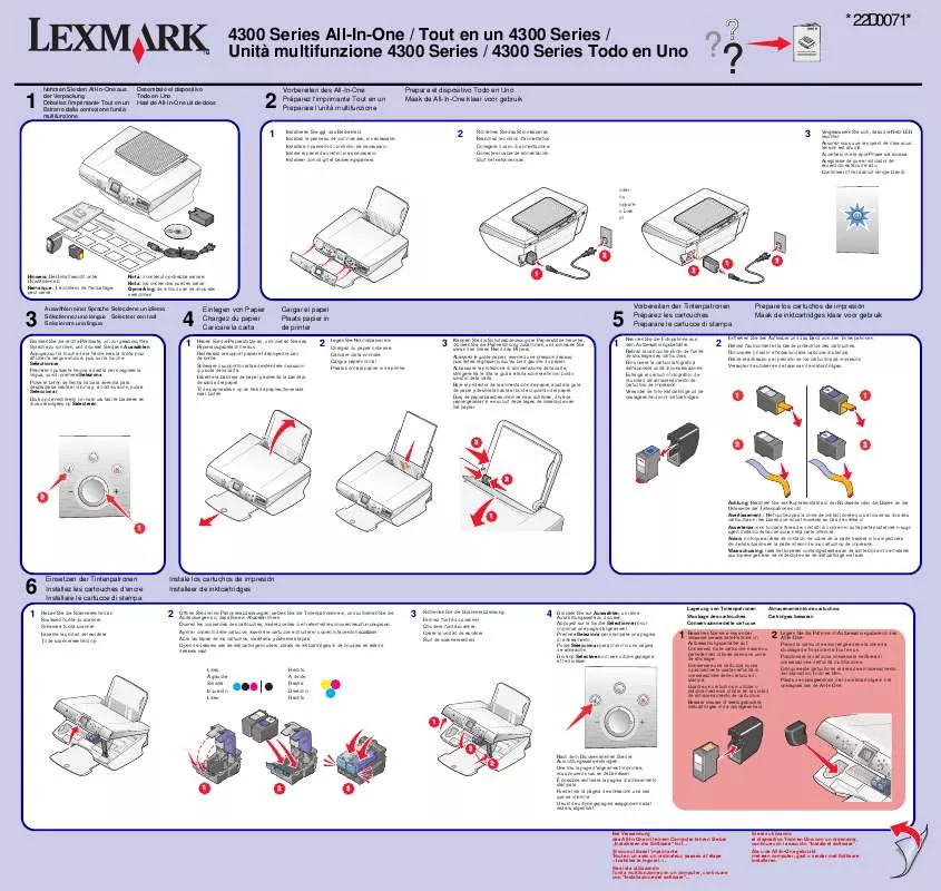 Mode d'emploi LEXMARK P4350