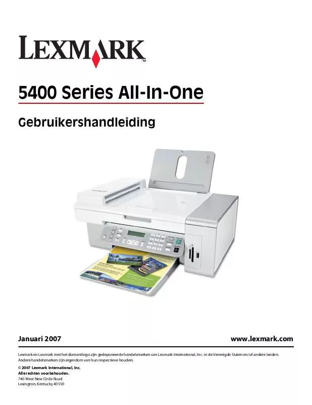 Mode d'emploi LEXMARK X5450