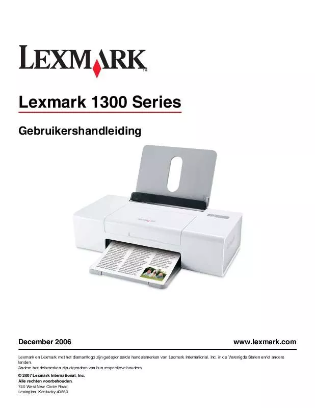 Mode d'emploi LEXMARK Z1320