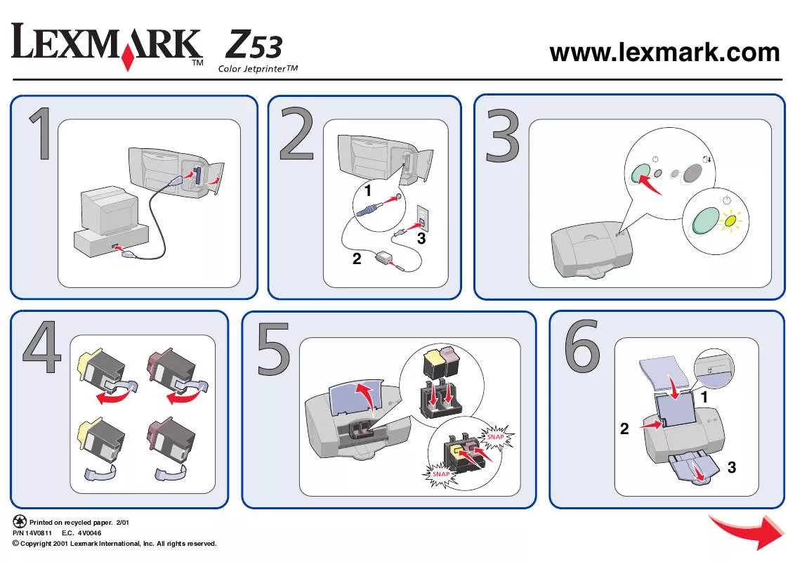 Mode d'emploi LEXMARK Z53