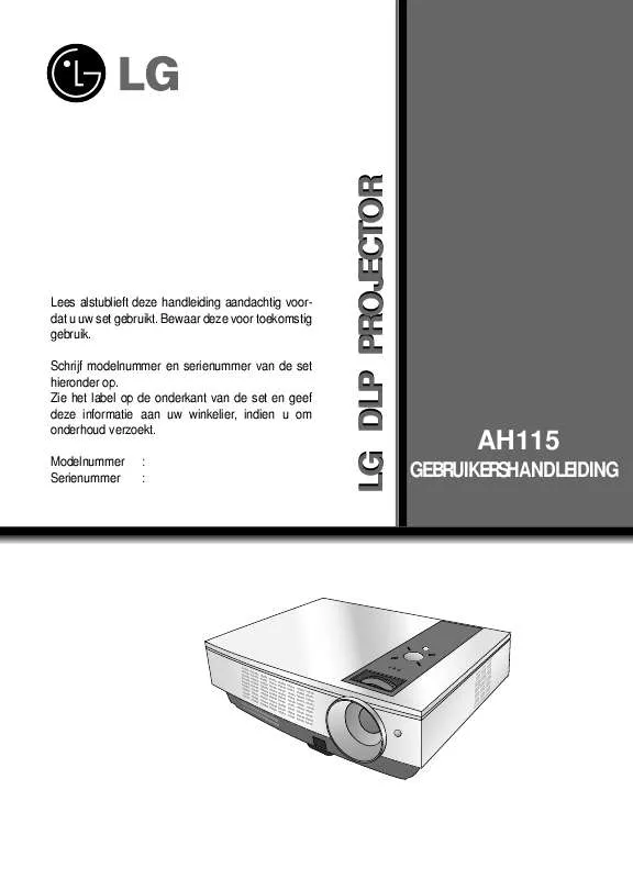 Mode d'emploi LG AH115