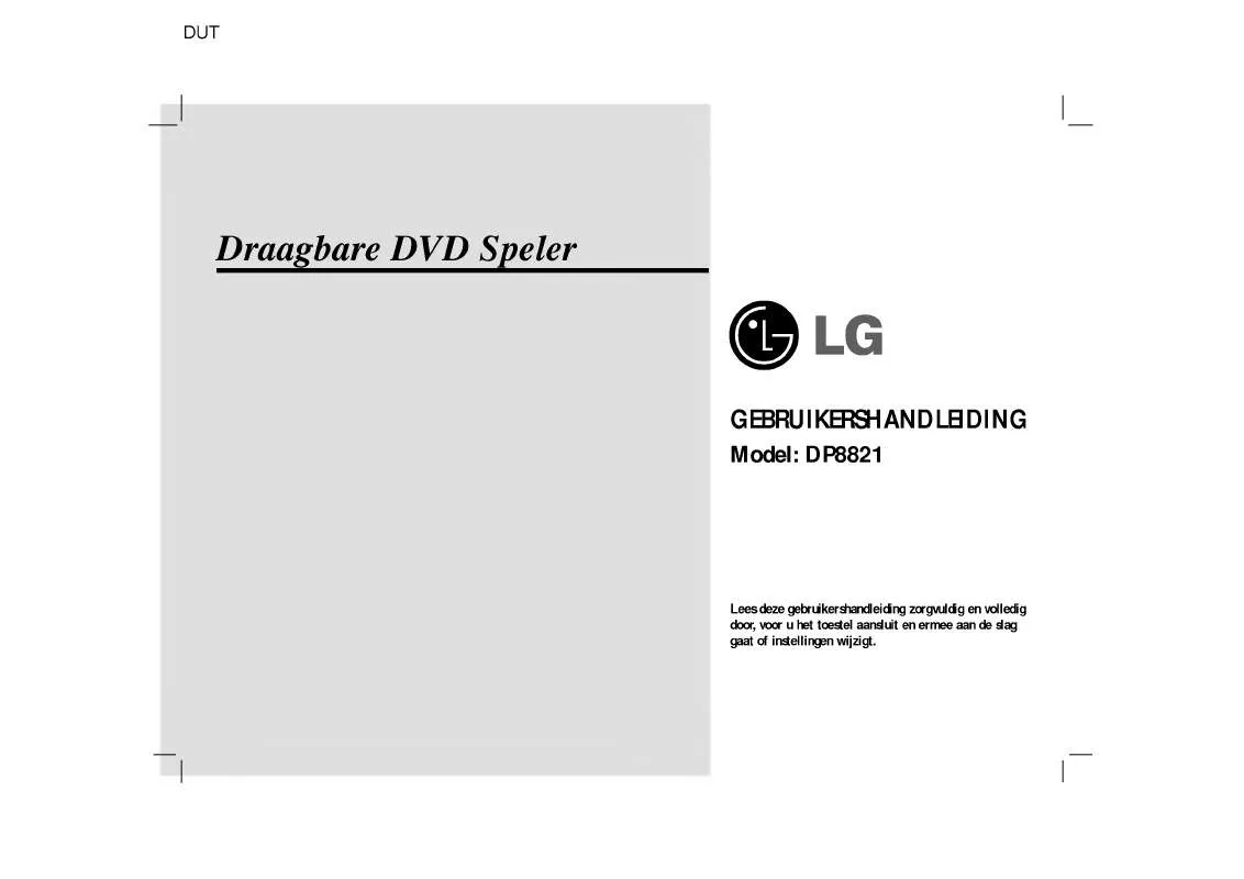 Mode d'emploi LG DP8821