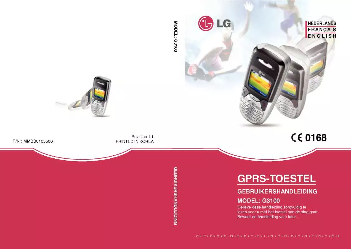 Mode d'emploi LG G3100