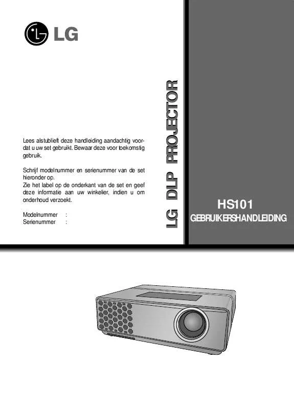 Mode d'emploi LG HS101