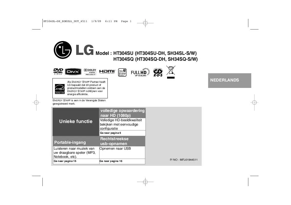 Mode d'emploi LG HT304SQ