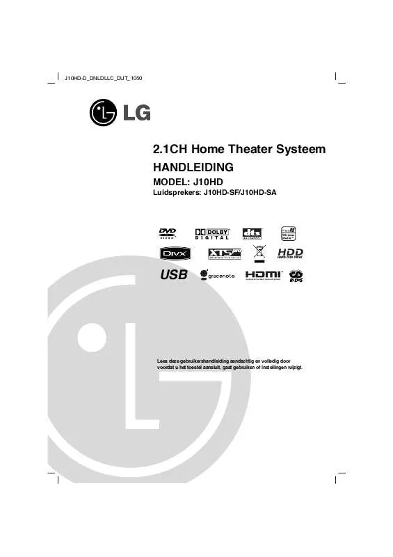 Mode d'emploi LG J10HD-D