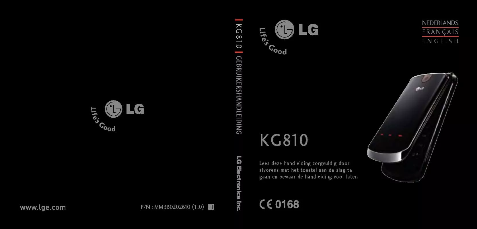 Mode d'emploi LG KG810