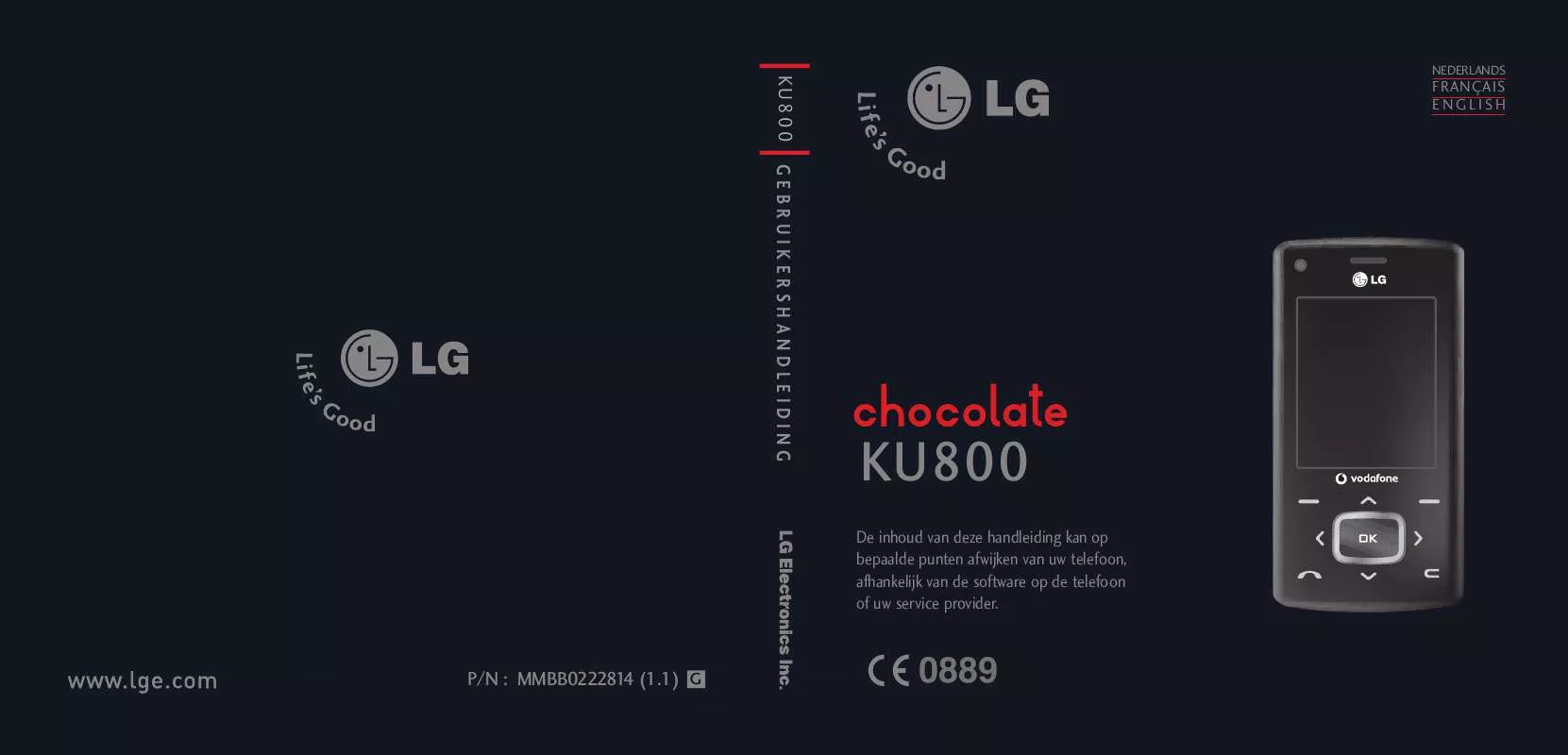 Mode d'emploi LG KU800