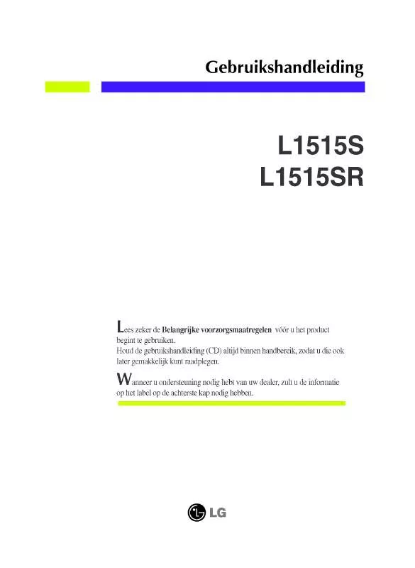 Mode d'emploi LG L1515S