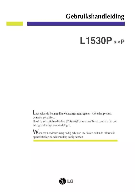 Mode d'emploi LG L1530PSNP