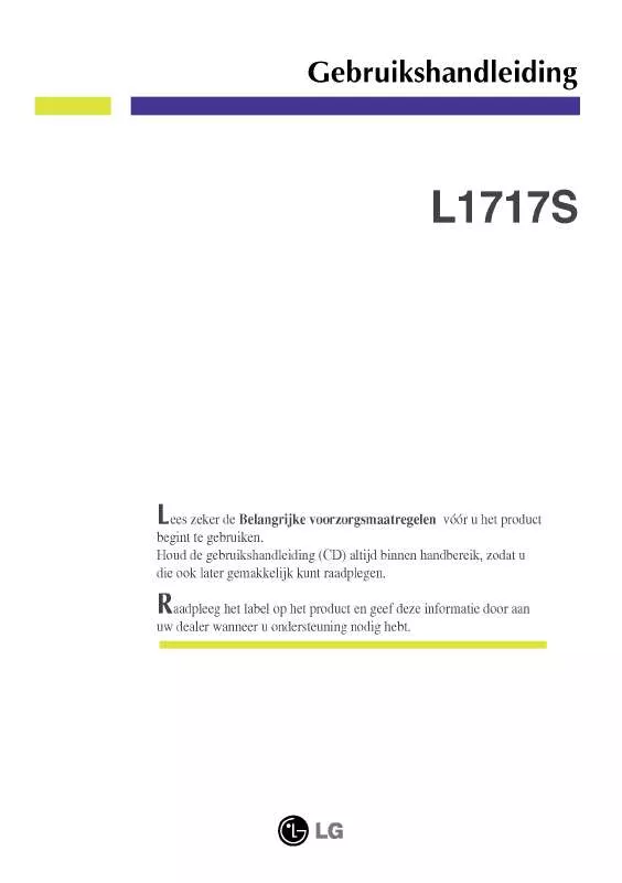 Mode d'emploi LG L1717S-BN