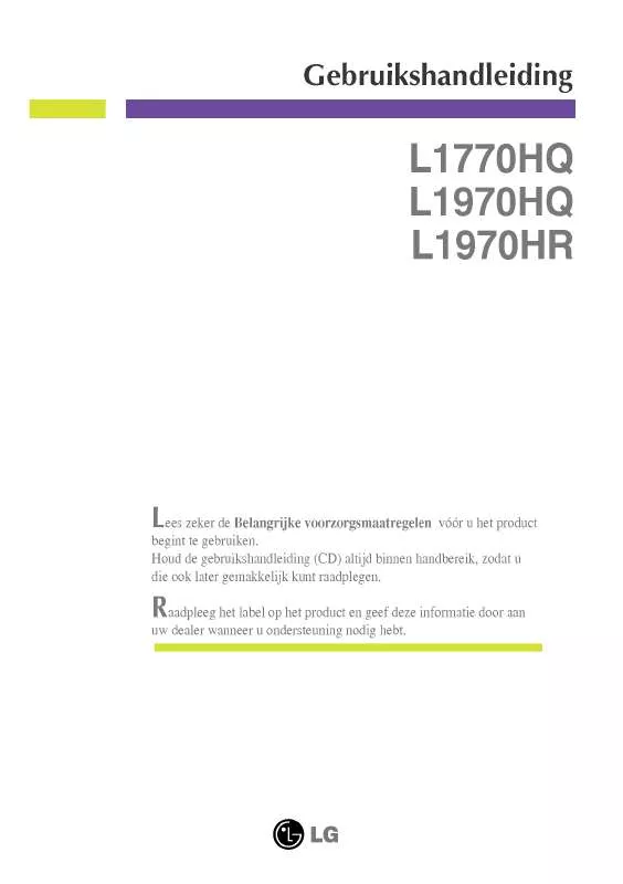 Mode d'emploi LG L1770HQ-BF