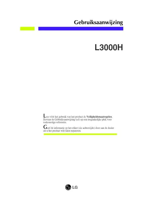 Mode d'emploi LG L3000H