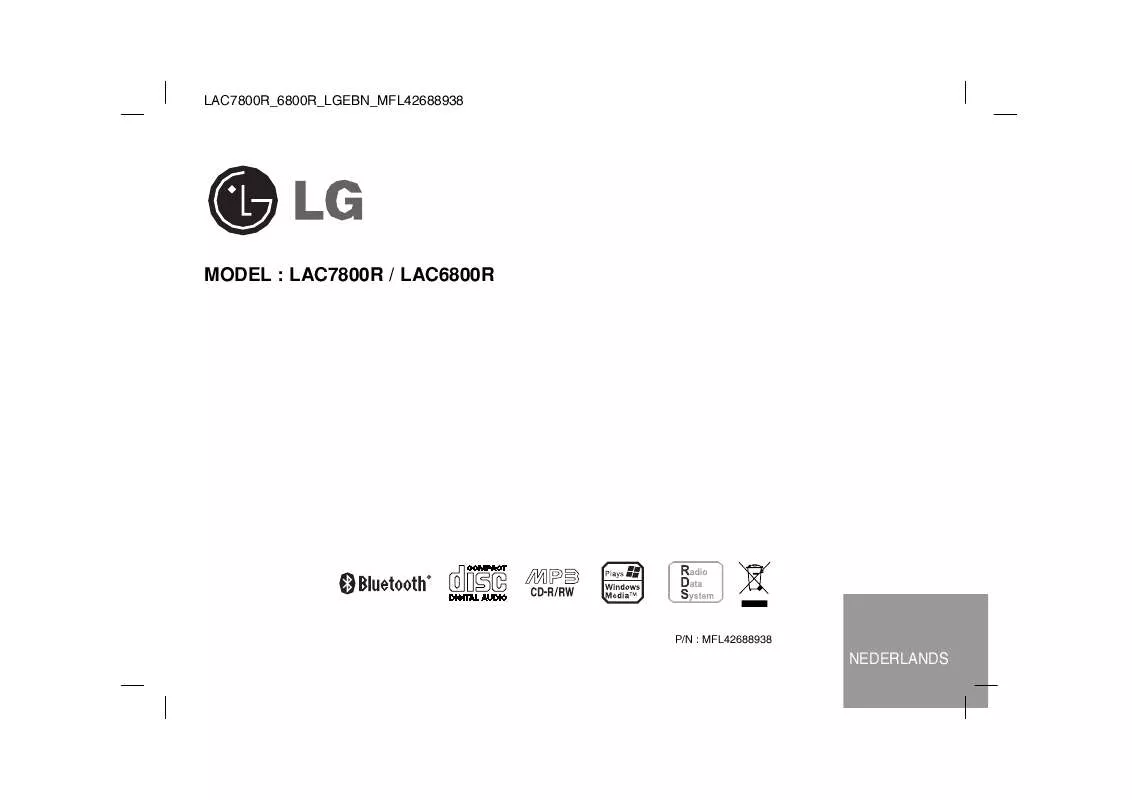 Mode d'emploi LG LAC6800R