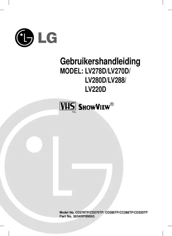 Mode d'emploi LG LV220D