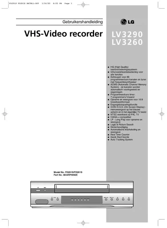 Mode d'emploi LG LV3290