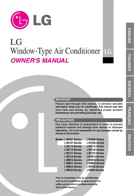 Mode d'emploi LG LWC1262ACG