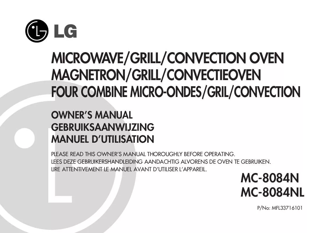 Mode d'emploi LG MC-8084N