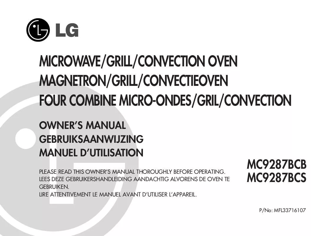 Mode d'emploi LG MC-9287BCB