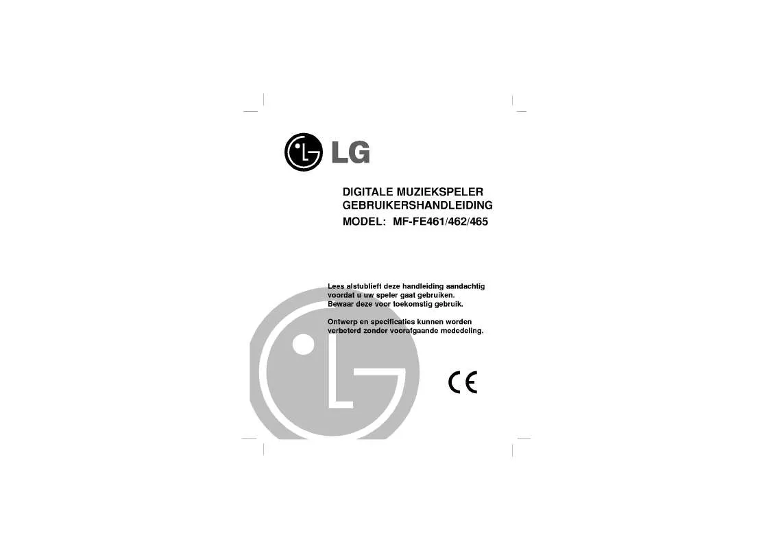 Mode d'emploi LG MF-FE462