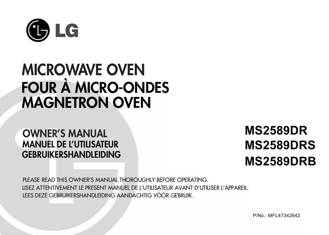 Mode d'emploi LG MS-2589-DR