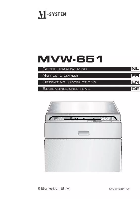 Mode d'emploi M-SYSTEM MVW651