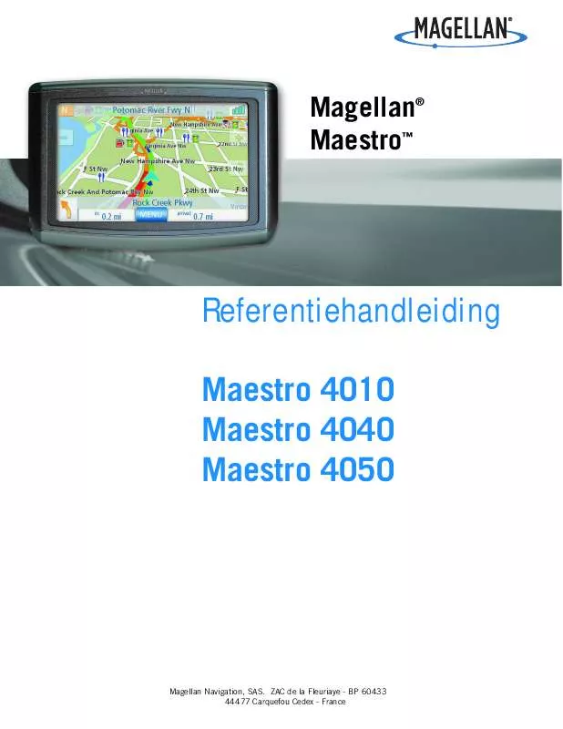 Mode d'emploi MAGELLAN MAESTRO 4010