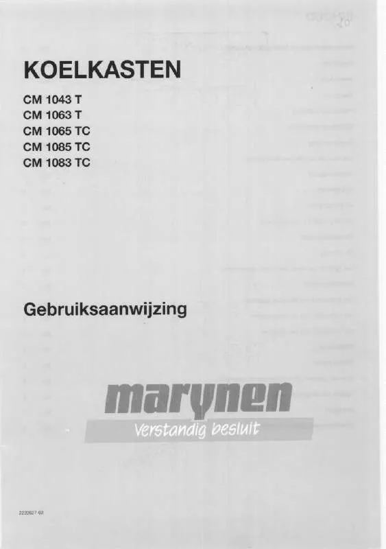 Mode d'emploi MARYNEN CM1043T