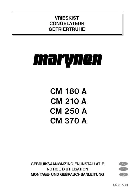 Mode d'emploi MARYNEN CM210A