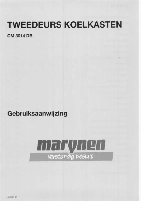 Mode d'emploi MARYNEN CM3014DB