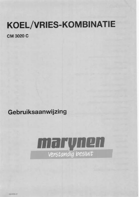 Mode d'emploi MARYNEN CM3020C