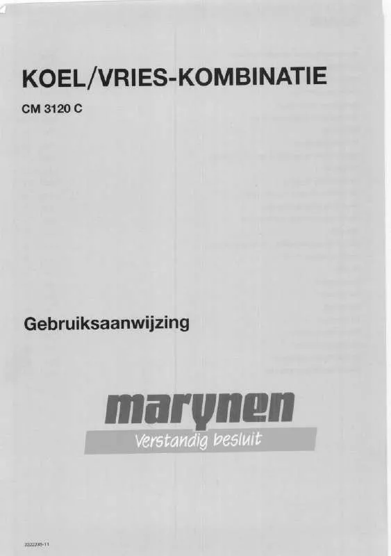 Mode d'emploi MARYNEN CM3120C
