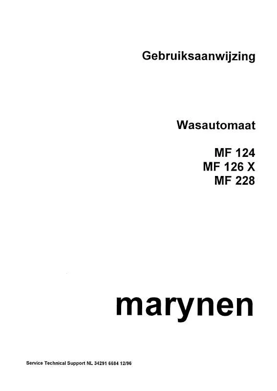 Mode d'emploi MARYNEN MF124