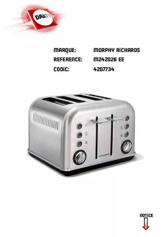 Mode d'emploi MORPHY RICHARDS ACCENTS REFRESH 242026