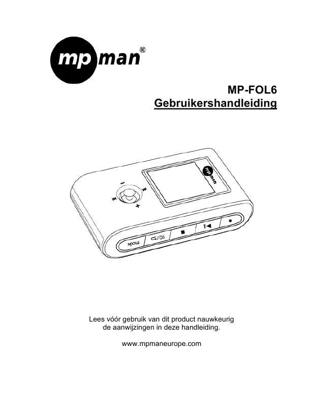 Mode d'emploi MPMAN MP-FOL6