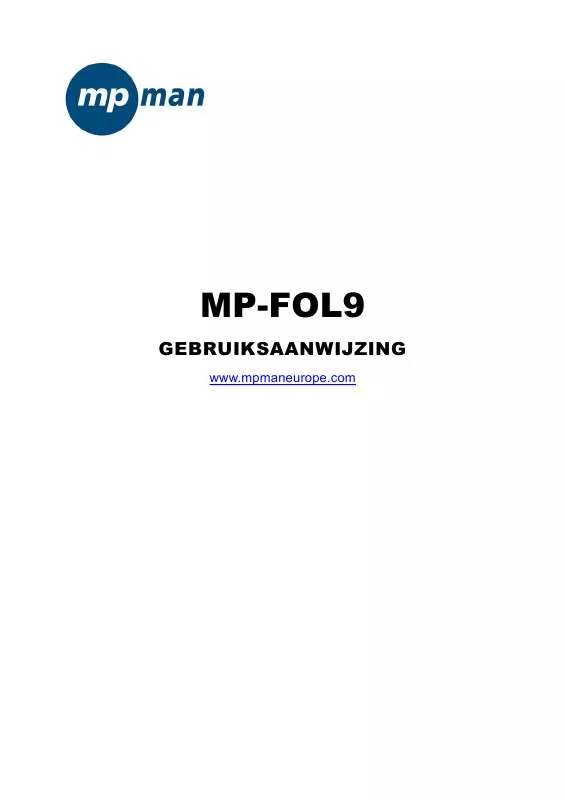 Mode d'emploi MPMAN MP-FOL9