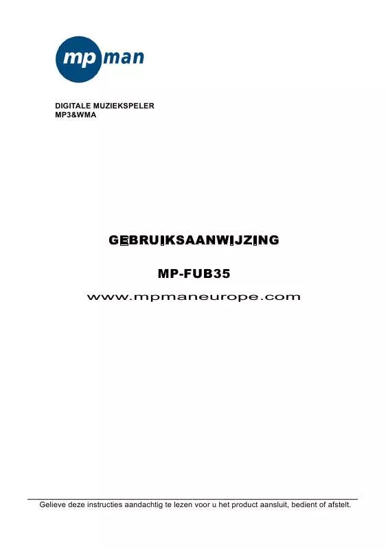 Mode d'emploi MPMAN MP-FUB34