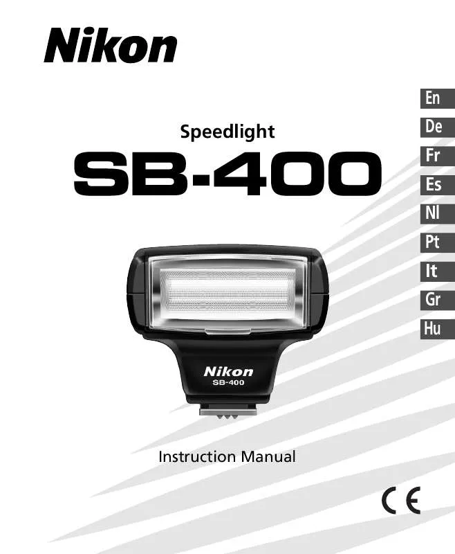Mode d'emploi NIKON SPEEDLIGHT SB-400