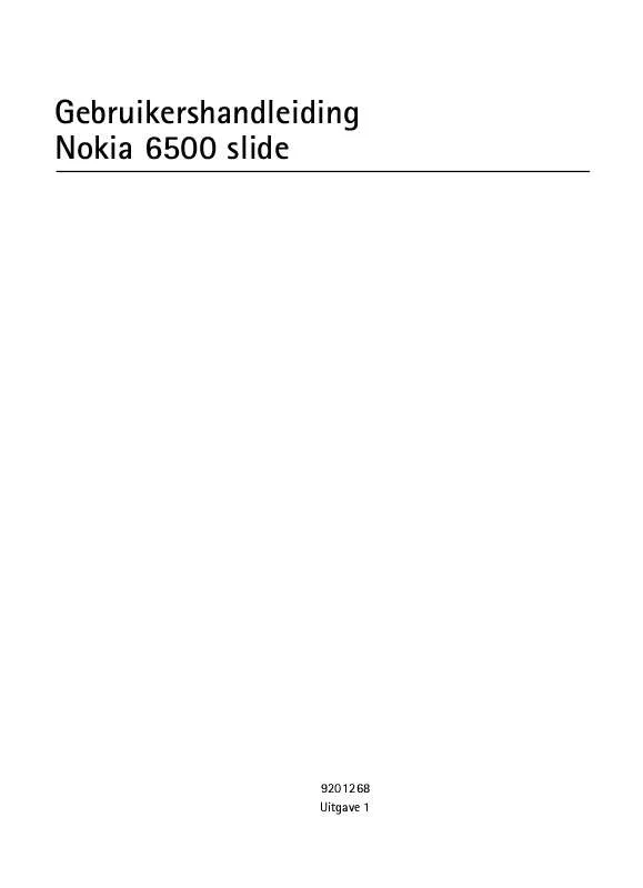 Mode d'emploi NOKIA 6500 SLIDE