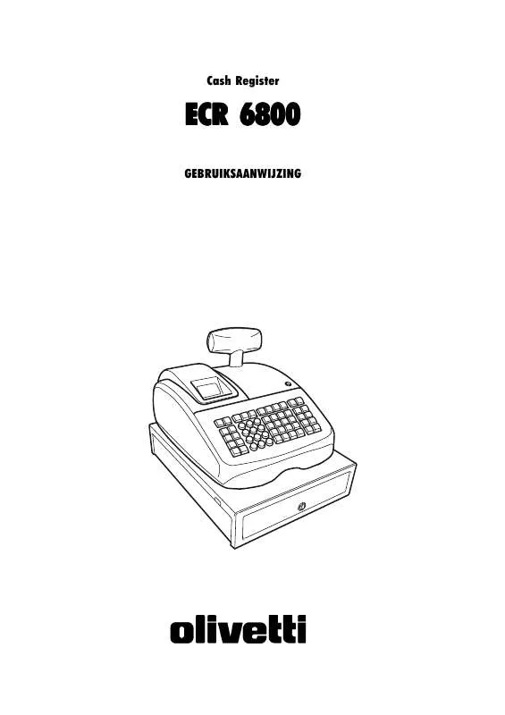 Mode d'emploi OLIVETTI ECR 6800