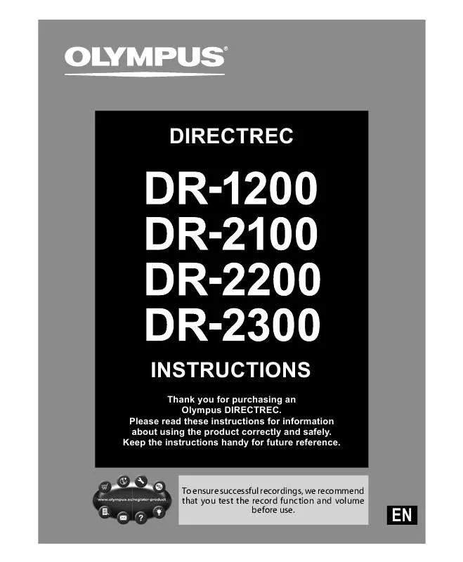 Mode d'emploi OLYMPUS DR-2200