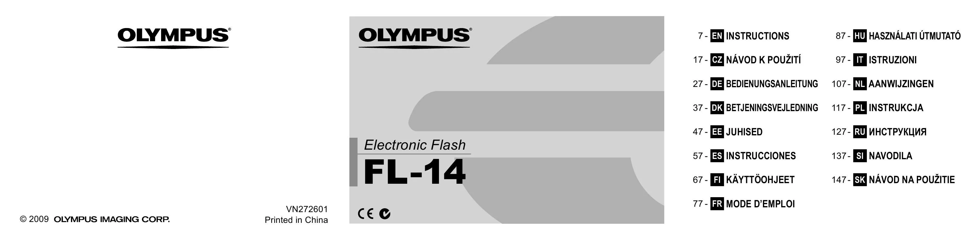 Mode d'emploi OLYMPUS FL-14