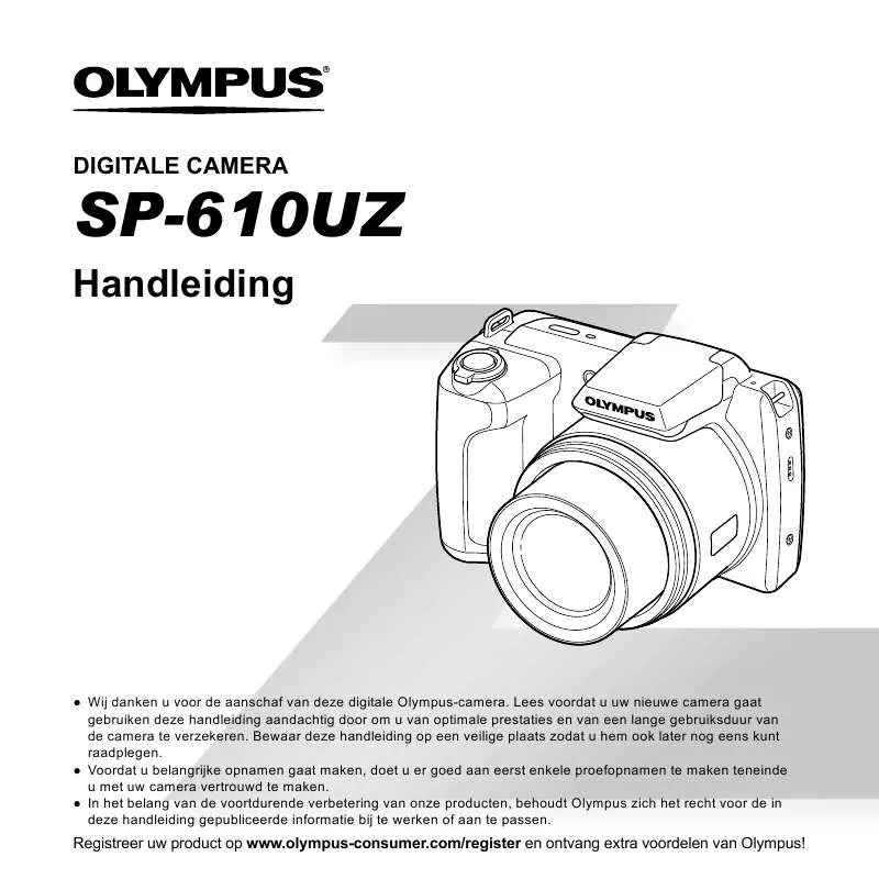 Mode d'emploi OLYMPUS SP-610UZ