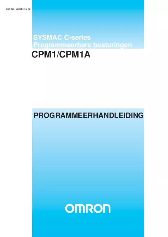 Mode d'emploi OMRON CPM1