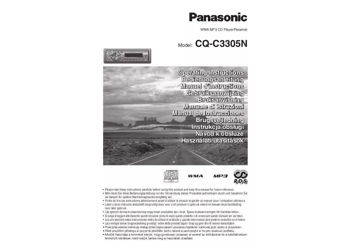 Mode d'emploi PANASONIC CQ-C3305N
